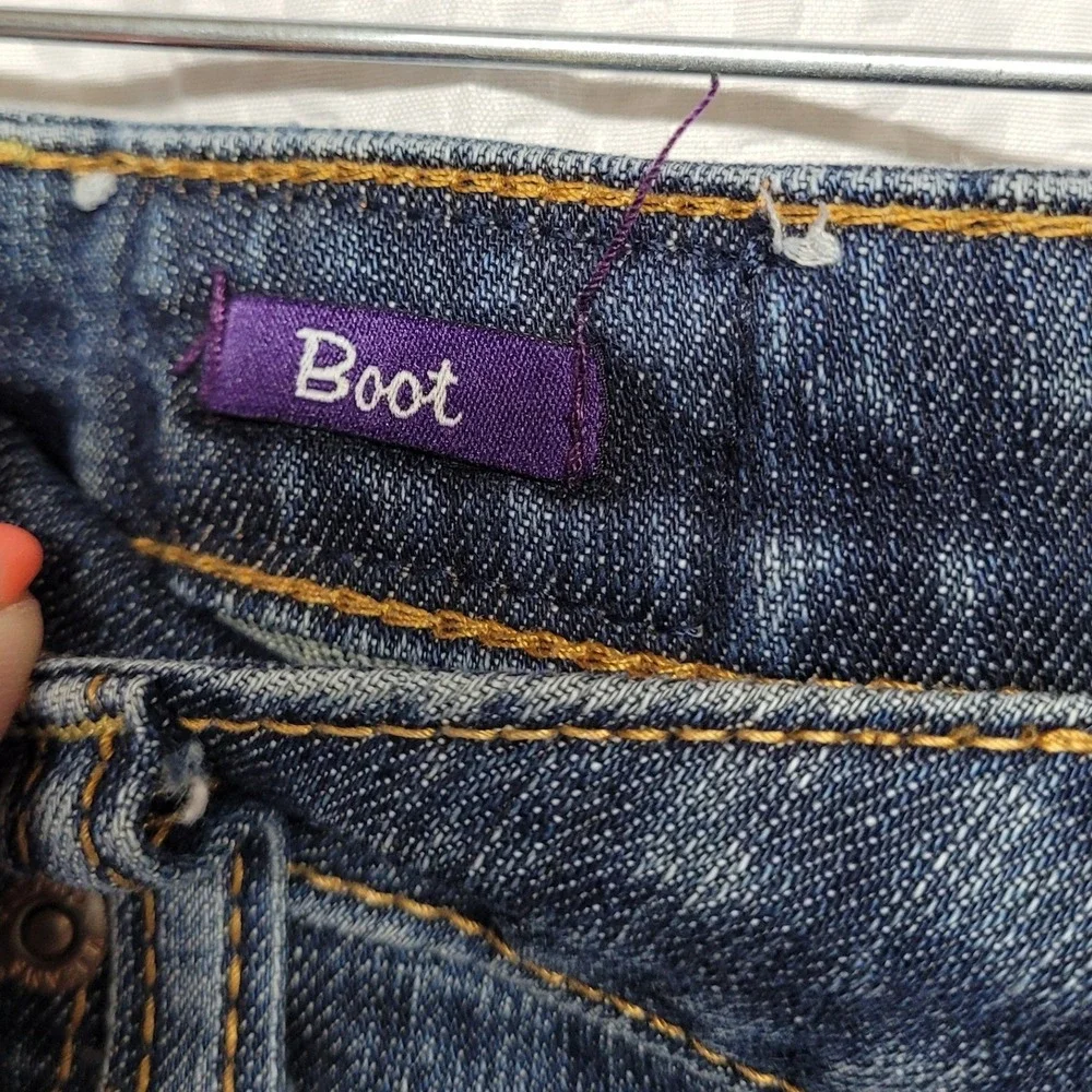 Vigoss‎ Bootcut Jeans Medium Wash Blue Denim Mid Rise Size 9